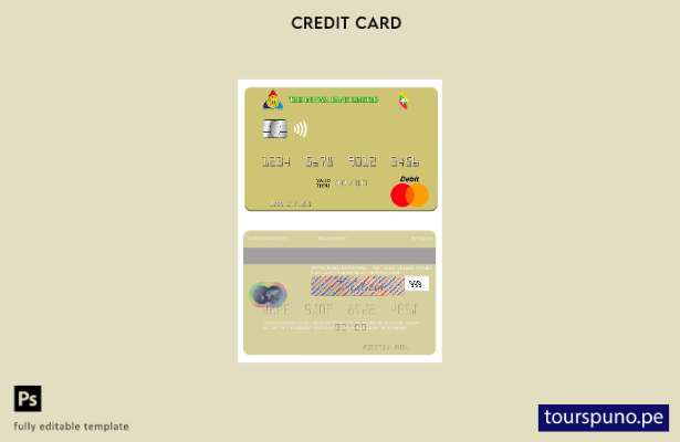 lista para imprimir plantilla de tarjeta mastercard de Myanmar Innwa Bank Limite